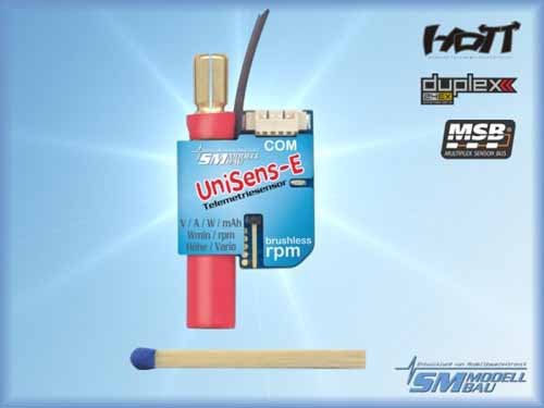 SM-3103 - UniSens-E mit 5.5mm Goldstecker SM-Modellbau SM-3103 SM-3103 - UniSens-E mit 5.5mm Goldstecker SM-Modellbau SM-3103