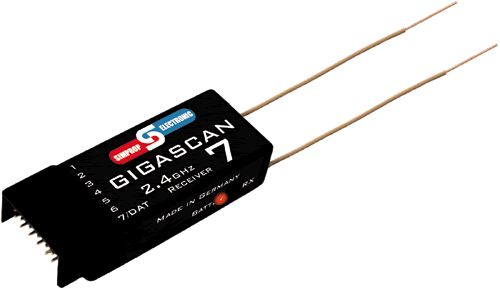 SMP-0123609 - GigaScan 7 2.4GHz Futaba kompatibler Empfaenger Simprop SMP-0123609 SMP-0123609 - GigaScan 7 2.4GHz Futaba kompatibler Empfaenger Simprop SMP-0123609