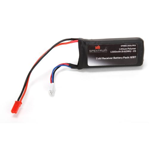 SPMB1300LPRX - 7.4V 1300mAh 2S 5C Li-Po Receiver Battery; JST-RCY Spektrum SPMB1300LPRX SPMB1300LPRX - 7.4V 1300mAh 2S 5C Li-Po Receiver Battery; JST-RCY Spektrum SPMB1300LPRX