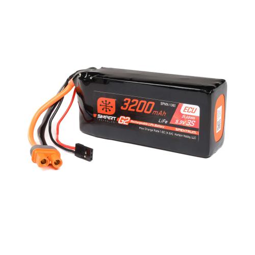 SPMX-1060 - 9.9V 3200mAh 3S 10C Smart G2 ECU LiFe Battery: IC3 Spektrum SPMX-1060 SPMX-1060 - 9.9V 3200mAh 3S 10C Smart G2 ECU LiFe Battery: IC3 Spektrum SPMX-1060