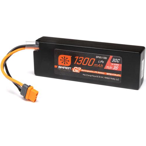 SPMX-1089 - 11.1V 1300mAh 3S 30C Smart G2 LiPo Battery: IC2 Spektrum SPMX-1089 SPMX-1089 - 11.1V 1300mAh 3S 30C Smart G2 LiPo Battery: IC2 Spektrum SPMX-1089