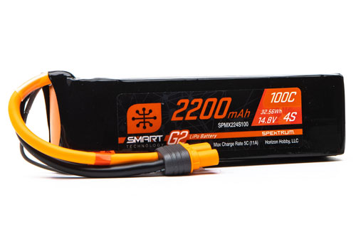 SPMX224S100 - Smart G2 4S 14.8V 2200mAh 100C LiPo IC3 Spektrum SPMX224S100 SPMX224S100 - Smart G2 4S 14.8V 2200mAh 100C LiPo IC3 Spektrum SPMX224S100