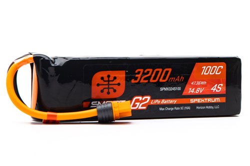 SPMX324S100 - Smart G2 4S 14.8V 3200mAh 100C LiPo IC3 Spektrum SPMX324S100 SPMX324S100 - Smart G2 4S 14.8V 3200mAh 100C LiPo IC3 Spektrum SPMX324S100