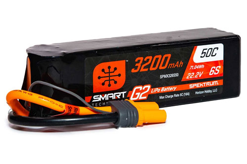 SPMX326S50 - Smart G2 6S 22.2V 3200mAh 50C LiPo IC5 Spektrum SPMX326S50