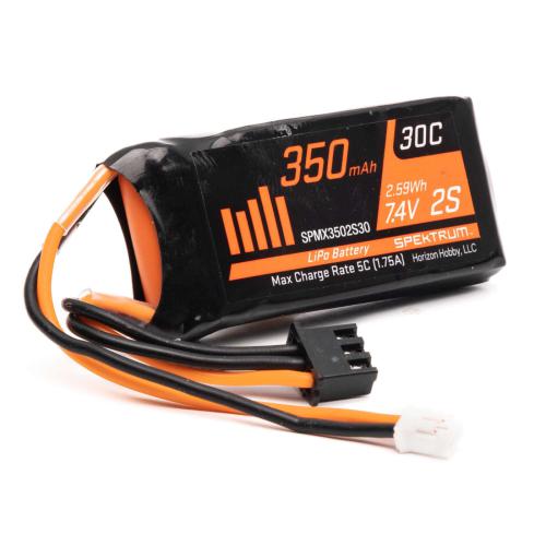SPMX3502S30 - 7.4v 350mAh 2S LiPo: SCX24 PH 2.0 Spektrum SPMX3502S30 SPMX3502S30 - 7.4v 350mAh 2S LiPo: SCX24 PH 2.0 Spektrum SPMX3502S30