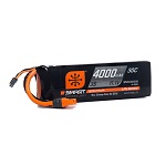 SPMX40003S30 - Spektrum 11.1V 4000mAh 3S 30C Smart LiPo Battery: IC3