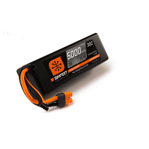 SPMX50003S30H3 - Spektrum 11.1V 5000mAh 3S 30C Smart Hardcase LiPo Battery: IC3 SPMX50003S30H3