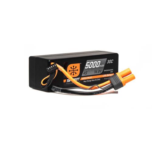 SPMX50004S30H5 - 14.8V 5000mAh 4S 30C Smart LiPo Hardcase LiPo Battery: IC5 Spektrum SPMX50004S30H5