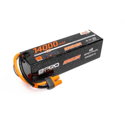 SPMXB3S140 - 11.1V 14000mAh 3S 120C Smart G2 Pro Basher LiPo: IC5 Spektrum SPMXB3S140 SPMXB3S140 - 11.1V 14000mAh 3S 120C Smart G2 Pro Basher LiPo: IC5 Spektrum SPMXB3S140
