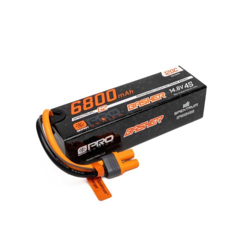 SPMXB4S68 - Spektrum SPMXB4S68 14.8V 6800mAh 4S 120C Smart G2 Pro Basher LiPo: IC5 SPMXB4S68 SPMXB4S68 - Spektrum SPMXB4S68 14.8V 6800mAh 4S 120C Smart G2 Pro Basher LiPo: IC5 SPMXB4S68