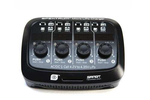 SPMXC1040I - Smart Micro 4 Port AC_DC 1S Ladegeraet Spektrum SPMXC1040I SPMXC1040I - Smart Micro 4 Port AC_DC 1S Ladegeraet Spektrum SPMXC1040I