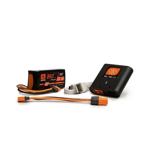 SPMXPSA100 - Smart G2 Powerstage Air Bundle: 3S 850mAh LiPo Battery _ S120 Charger Spektrum SPMXPSA100