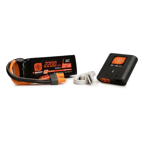 SPMXPSA200 - Spektrum Smart Powerstage Air Bundle: 2200mAh 3S G2 LiPo Battery _ S120 Charger SPMXPSA200 SPMXPSA200 - Spektrum Smart Powerstage Air Bundle: 2200mAh 3S G2 LiPo Battery _ S120 Charger SPMXPSA200