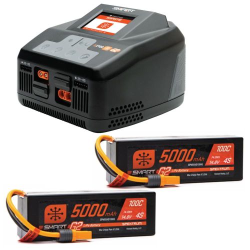 SPMXPSS850I - Smart Powerstage 8S Surface Bundle: (2) G2 5000mAh 4S LiPo I Spektrum SPMXPSS850I SPMXPSS850I - Smart Powerstage 8S Surface Bundle: (2) G2 5000mAh 4S LiPo I Spektrum SPMXPSS850I