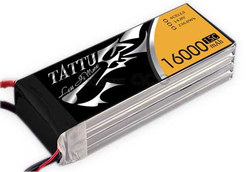 TA-15C-16000-4S1P - Tattu 16000mAh 14.8V 15C 4S1P LIPO GENS ACE TA-15C-16000-4S1P TA-15C-16000-4S1P - Tattu 16000mAh 14.8V 15C 4S1P LIPO GENS ACE TA-15C-16000-4S1P