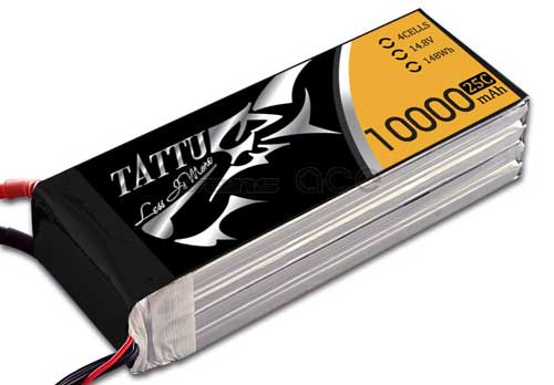 TA-25C-10000-4S1P - Tattu 10000mAh 14.8V 25C 4S1P LIPO GENS ACE TA-25C-10000-4S1P TA-25C-10000-4S1P - Tattu 10000mAh 14.8V 25C 4S1P LIPO GENS ACE TA-25C-10000-4S1P