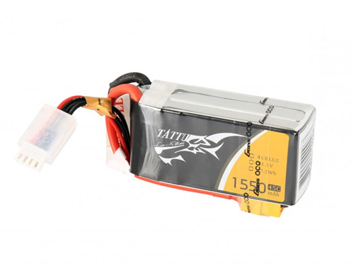 TA-45C-1550-4S1P - Tattu 1550mAh 14.8V 45C 4S1P LIPO GENS ACE TA-45C-1550-4S1P TA-45C-1550-4S1P - Tattu 1550mAh 14.8V 45C 4S1P LIPO GENS ACE TA-45C-1550-4S1P