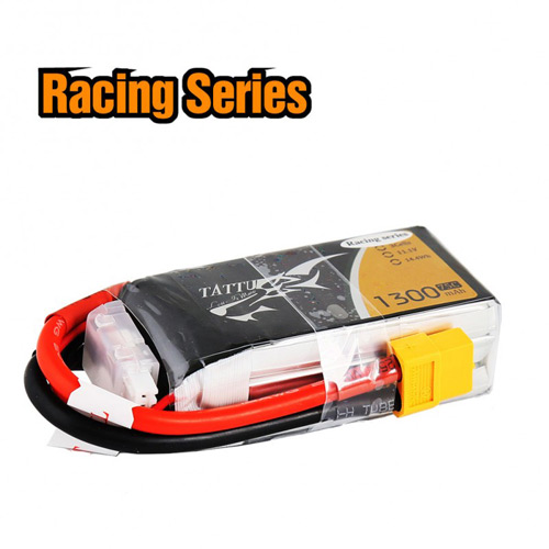 TA-75C-1300-3S1P-R - Tattu 1300mAh 11.1V 75C 3S1P LIPO Racing Series GENS ACE TA-75C-1300-3S1P-R