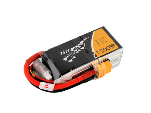 TA-75C-1300-4S1P - Tattu 1300mAh 14.8V 75C 4S1P LIPO GENS ACE TA-75C-1300-4S1P TA-75C-1300-4S1P - Tattu 1300mAh 14.8V 75C 4S1P LIPO GENS ACE TA-75C-1300-4S1P