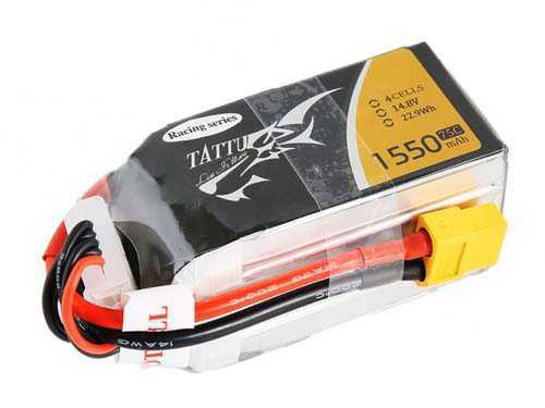 TA-75C-1550-4S1P-R - Tattu 1550mAh 14.8V 75C 4S1P LIPO Racing Series GENS ACE TA-75C-1550-4S1P-R TA-75C-1550-4S1P-R - Tattu 1550mAh 14.8V 75C 4S1P LIPO Racing Series GENS ACE TA-75C-1550-4S1P-R
