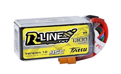 TA-RL-95C-1300-4S1P - Tattu R-Line 1300mAh 14.8V 95C 4S1P LIPO GENS ACE TA-RL-95C-1300-4S1P TA-RL-95C-1300-4S1P - Tattu R-Line 1300mAh 14.8V 95C 4S1P LIPO GENS ACE TA-RL-95C-1300-4S1P