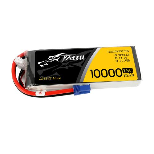 TAA10K3S15E5 - Tattu 10000mAh 11.1V 15C 3S Lipo Battery Pack TAA10K3S15E5 TAA10K3S15E5 - Tattu 10000mAh 11.1V 15C 3S Lipo Battery Pack TAA10K3S15E5