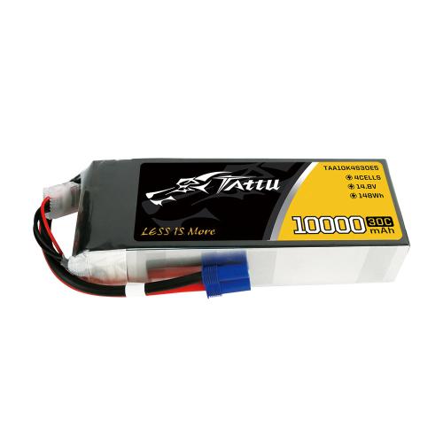 TAA10K4S30E5 - Tattu 10000mAh 14.8V 30C 4S1P Lipo Battery Pack with EC5 TAA10K4S30E5 TAA10K4S30E5 - Tattu 10000mAh 14.8V 30C 4S1P Lipo Battery Pack with EC5 TAA10K4S30E5