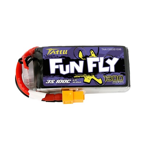 TAA13003S10X6 - Tattu Funfly Series 1300mAh 11.1V 100C 3S1P Lipo with XT60 Plug GENS ACE TAA13003S10X6 TAA13003S10X6 - Tattu Funfly Series 1300mAh 11.1V 100C 3S1P Lipo with XT60 Plug GENS ACE TAA13003S10X6