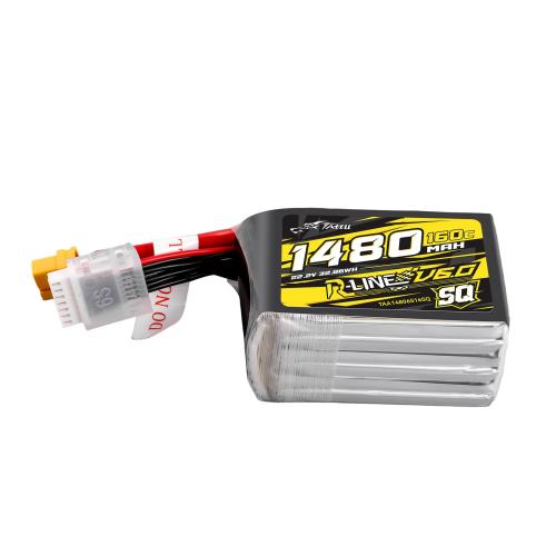 TAA14806S16SQ - Tattu R-Line V6 1480 mAh 6S 160C LiPo-Akku TAA14806S16SQ TAA14806S16SQ - Tattu R-Line V6 1480 mAh 6S 160C LiPo-Akku TAA14806S16SQ