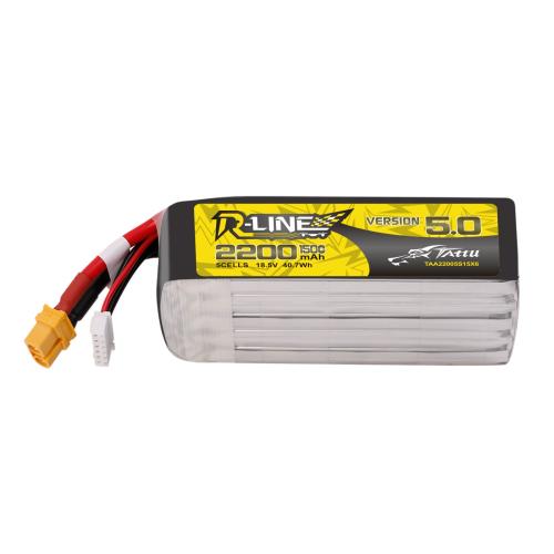 TAA22005S15X6 - Tattu R-Line Version 5.0 18.5 V. 2200 mAh. 5S. 150C LiPo-Akku TAA22005S15X6 TAA22005S15X6 - Tattu R-Line Version 5.0 18.5 V. 2200 mAh. 5S. 150C LiPo-Akku TAA22005S15X6