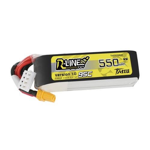 TAA5503S95XT3 - Tattu R-Line 550 mAh 3S 11.1 V 95C LiPo-Akku mit XT30 TAA5503S95XT3 TAA5503S95XT3 - Tattu R-Line 550 mAh 3S 11.1 V 95C LiPo-Akku mit XT30 TAA5503S95XT3