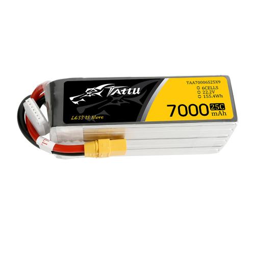 TAA70006S25X9 - Tattu 7000 mAh 6S 22.2 V 25C LiPo-Akku mit XT90 TAA70006S25X9 TAA70006S25X9 - Tattu 7000 mAh 6S 22.2 V 25C LiPo-Akku mit XT90 TAA70006S25X9