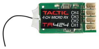 TACL0424 - TR424 4-Kanal 2.4GHz FHSS SLT Empfaenger Tactic TACL0424 TACL0424 - TR424 4-Kanal 2.4GHz FHSS SLT Empfaenger Tactic TACL0424