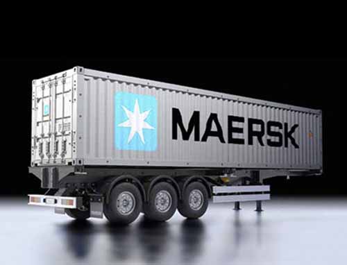 TAM300056326 - 40ft. Container Auflieger Maersk 1:14 Tamiya TAM300056326 TAM300056326 - 40ft. Container Auflieger Maersk 1:14 Tamiya TAM300056326