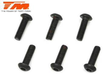TM126310BU - Schrauben Rundkopf Hex (Allen) M3 x 10mm Team Magic TM126310BU TM126310BU - Schrauben Rundkopf Hex (Allen) M3 x 10mm Team Magic TM126310BU