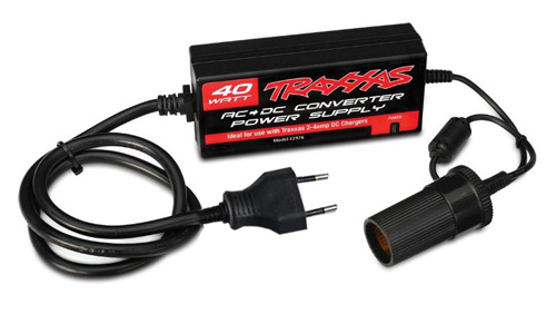 TRX2976G - AC_DC Adapter. 40W (Netzteil fuer 12V-Lader) Traxxas TRX2976G