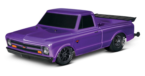 TRX94076-4PRPL - Drag Slash 1:10 2WD Chevy C10 Brushless Truck purple - RTR Traxxas TRX94076-4PRPL