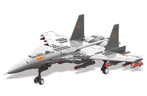 W4001 - Shenyang J-15 Kampfflugzeug (285 Teile) Wange W4001