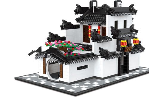 W5310 - Chinesisches Hui Style Haus (1575 Teile) Wange W5310