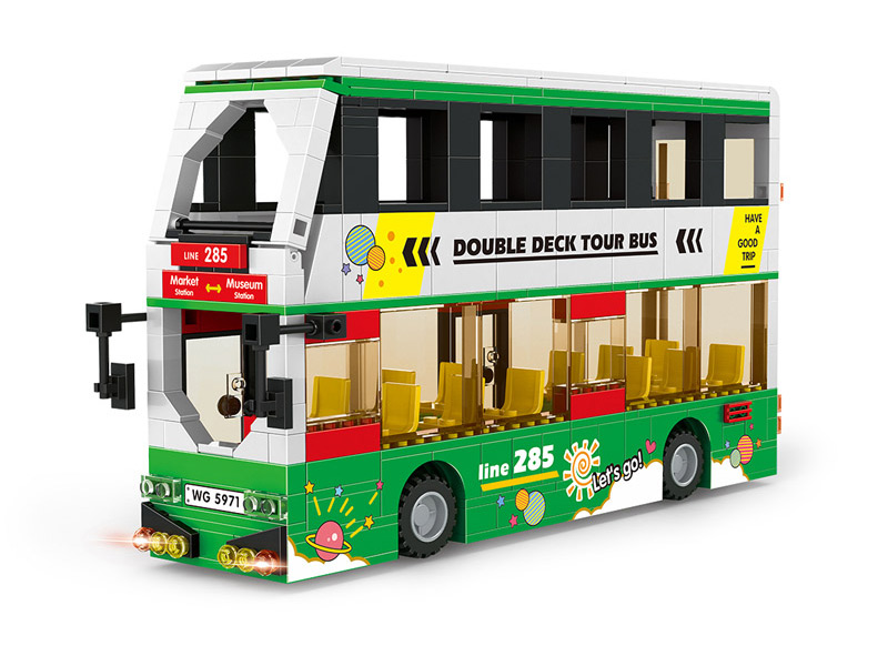 W5971 - Double Deck Tour Bus (456 Teile) Wange W5971