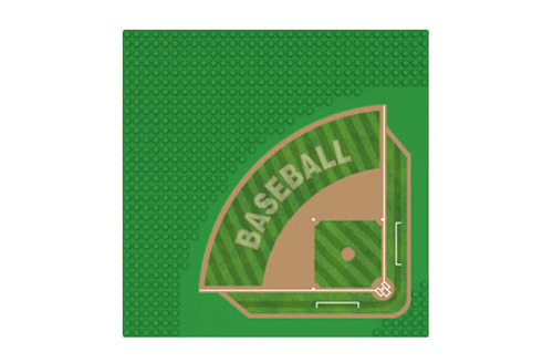 W8818 - Grundplatte Baseballfeld 32x32 Noppen Wange W8818 W8818 - Grundplatte Baseballfeld 32x32 Noppen Wange W8818