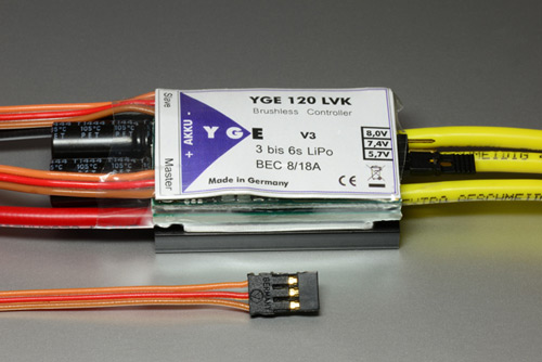 YGE-120LVK - YGE 120A LV Brushless YGE-120LV mit Kuehlkoerper YGE-120LVK YGE-120LVK - YGE 120A LV Brushless YGE-120LV mit Kuehlkoerper YGE-120LVK