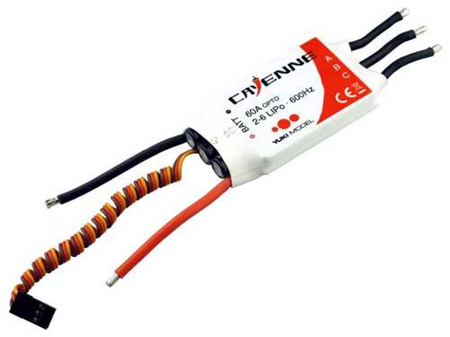 YUKI4103260 - CAYENNE SimonK BL-ESC 60A 600 Hz - Opto Yuki Model YUKI4103260 YUKI4103260 - CAYENNE SimonK BL-ESC 60A 600 Hz - Opto Yuki Model YUKI4103260