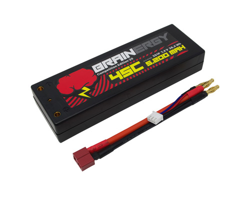 YUKI801000A-20 - Brainergy LiPo 2S1P 7.4V 5200mAh 45C Competition Yuki Model YUKI801000A-20