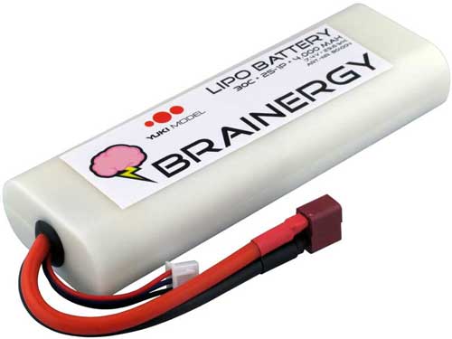 YUKI801004 - Brainergy LiPo 2S1P 7.4V 4000mAh 45C Yuki Model YUKI801004