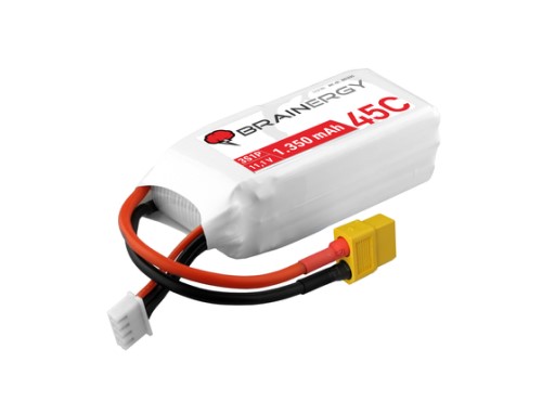 YUKI801030 - Brainergy LiPo 3S1P 11.1V 1350mAh 45C XT60 Yuki Model YUKI801030 YUKI801030 - Brainergy LiPo 3S1P 11.1V 1350mAh 45C XT60 Yuki Model YUKI801030