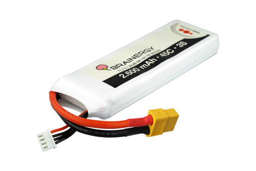 YUKI801045 - Brainergy LiPo 3S1P 11.1V 2200mAh 45C XT60 Yuki Model YUKI801045 YUKI801045 - Brainergy LiPo 3S1P 11.1V 2200mAh 45C XT60 Yuki Model YUKI801045