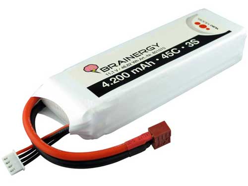 YUKI801070 - Brainergy LiPo 3S1P 11.1V 4200mAh 45C XT60 Yuki Model YUKI801070 YUKI801070 - Brainergy LiPo 3S1P 11.1V 4200mAh 45C XT60 Yuki Model YUKI801070