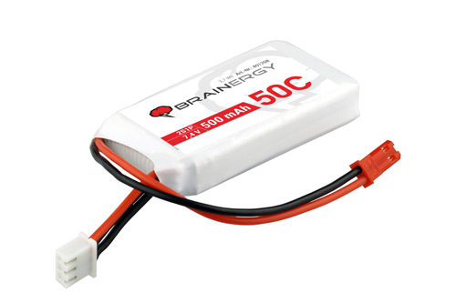 YUKI801208 - Brainergy LiPo 2S1P 7.4V 500mAh 50C BEC Yuki Model YUKI801208 YUKI801208 - Brainergy LiPo 2S1P 7.4V 500mAh 50C BEC Yuki Model YUKI801208