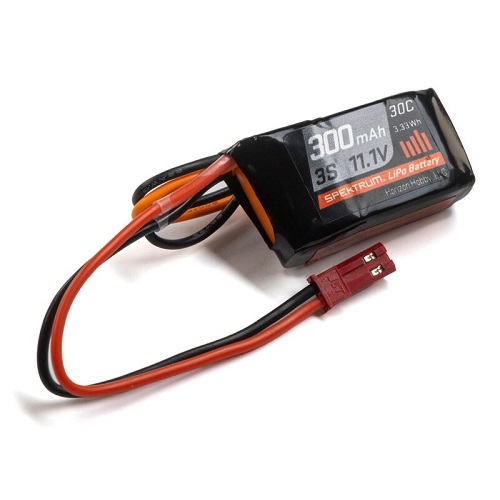 SPMX3003SJ30 - 11.1V 300mAh 3S 30C LiPo Battery: JST Spektrum SPMX3003SJ30